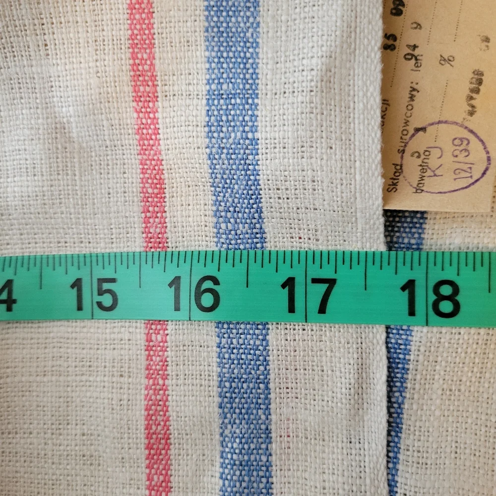 Polish Tea Towel Aleksandrowickie ~ Vintage 1985? ~ Original Tags ~ Linen?